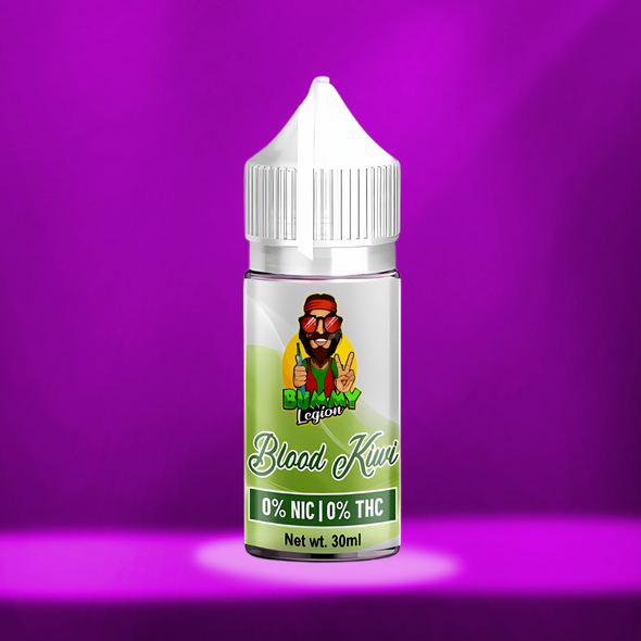 Blood Kiwi uses a blend of PG, VG, and tiger blood and Kiwi essence infused with valerian root for a unique and satisfying flavor profile.